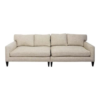 1960s Dunbar Style 2 Piece Sectional Sofa For Sale