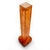 Luminous column in fractal resin signed Henri Fernandez. This piece is designed in the style of the selected designer...