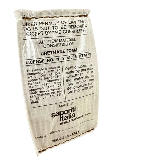 4 Giovanni Offredi for Saporiti Italia "Onda” Leather Desk Chairs, 1970 For Sale - Image 10 of 10