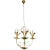 Italian Modern Floral 1940s-1950s Chandelier For Sale