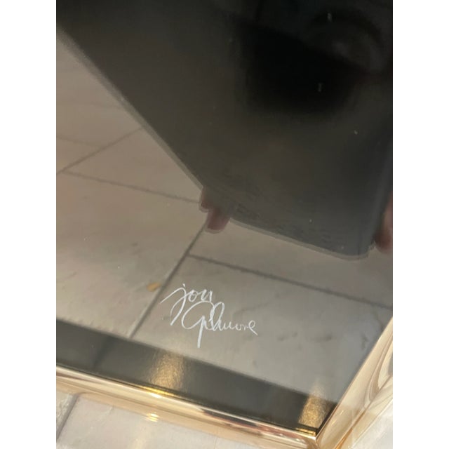 Lavender Vintage 1980s Mixed Media 3d Art Jon Gilmore Shadow Box With Flower/Vase Acrylic Plexiglass Case For Sale - Image 8 of 11