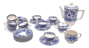 Coffee Service by Boch Frères, 1890s, Set of 27