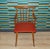 Red Armchair Desk Chair in Red Decorative Rivets Spindle, 1950s For Sale - Image 8 of 9