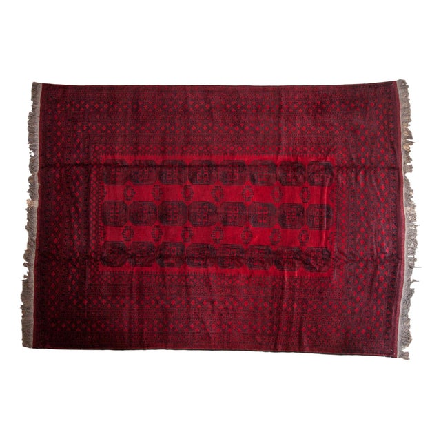 Vintage Afghani Ersari Design Rug - 9'1" X 12'3" For Sale - Image 13 of 13