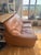 Traditional Durlet Leather Loveseat For Sale - Image 3 of 7