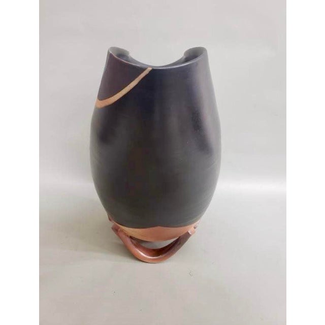 Abstract Hiroshi Miyamoto Terracotta Vessel — Jerry Weintraub Estate For Sale - Image 3 of 5