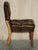 Antique Regency Brown Leather & Oak Chesterfield Desk Chair, 1820s For Sale - Image 16 of 18