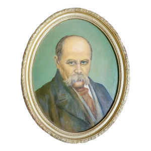 1970s Oil Painting: Taras Shevchenko Portrait, Ukrainian Art 49-38