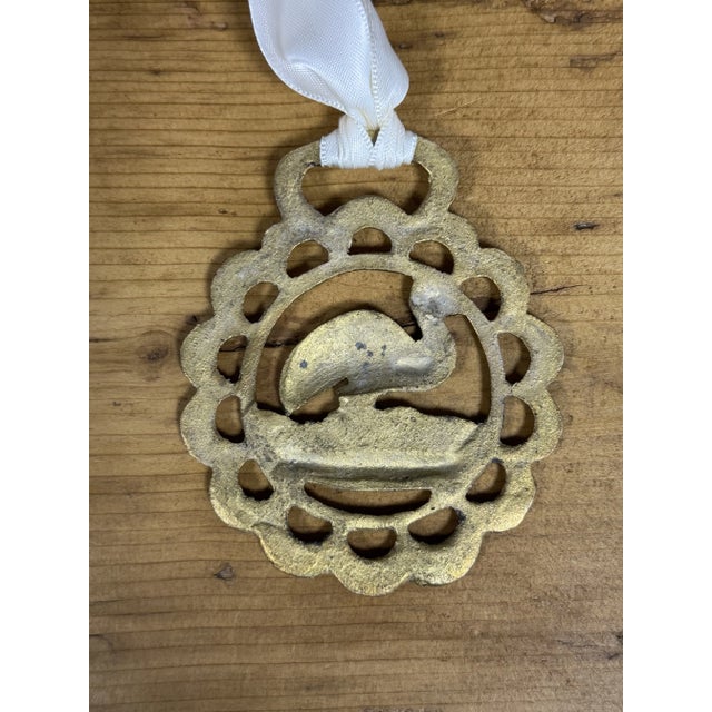 This exquisite vintage English horse brass ornament is a timeless piece of equestrian heritage. Traditionally used to...