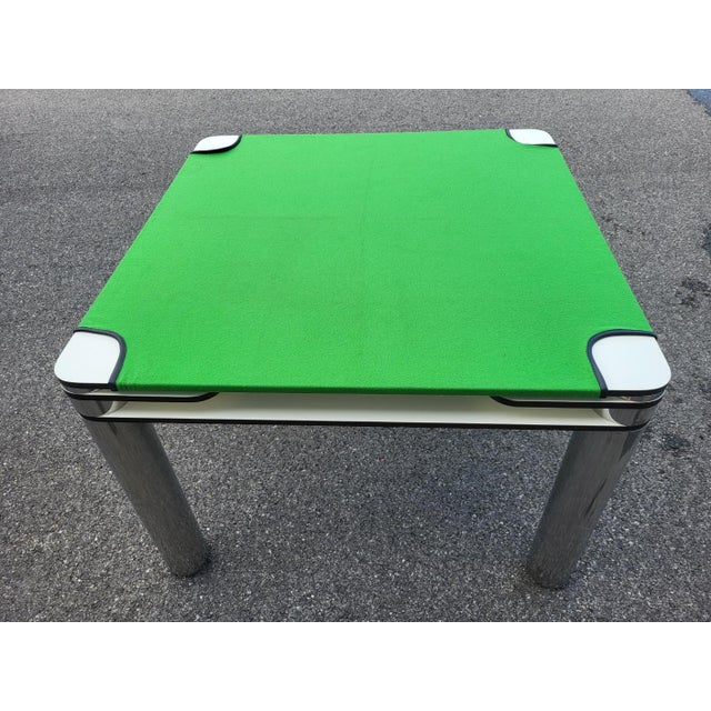 Chartreuse Poker Game Table by Joe Colombo for Zanotta, 1968 For Sale - Image 8 of 18