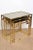 Modern Vintage Italian Brass and Glass Greek Key Nesting Tables Set of 3, 1970's For Sale - Image 3 of 10