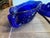 Vintage Cobalt Blue Glass Koi Fish Gravy Boat For Sale - Image 9 of 12
