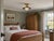 Wavy Brass Flush Mount Light With Alabaster Globe For Sale - Image 6 of 13