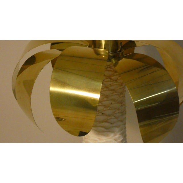 Palma Table Lamp in Brass and Resin, Italy, 1970s For Sale - Image 10 of 13