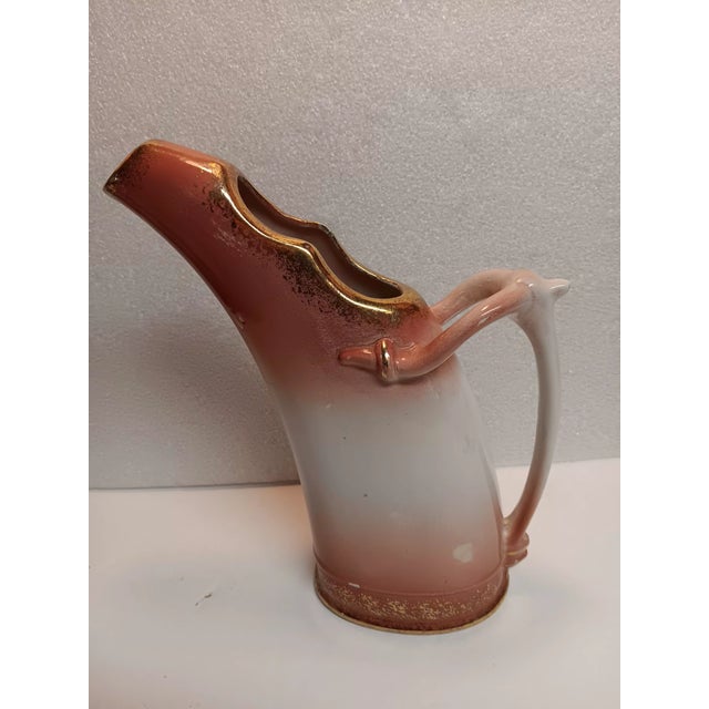 Antique Staffordshire Late Victorian Royal Fenton, Made in England. Soft Pink With Sponge Gilded Trim For Sale - Image 17 of 17