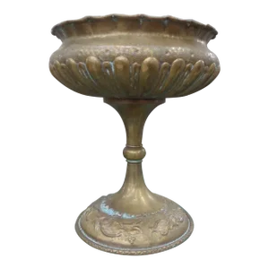 1930s Italian Hammered Brass Urn or Vessel