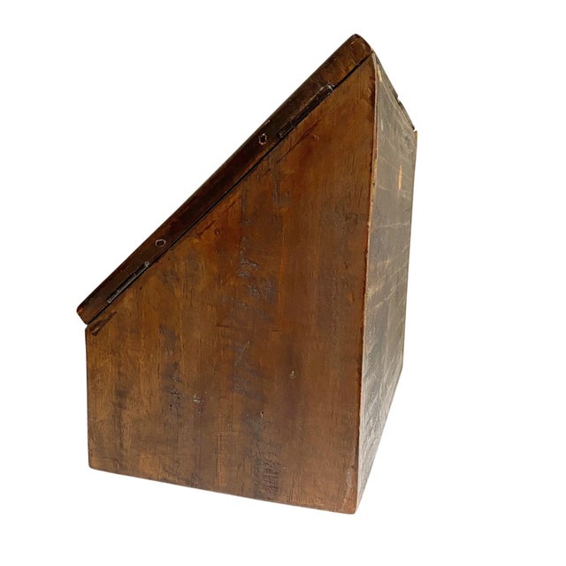Antique Wooden Secretary Tabletop Desk Organizer For Sale - Image 4 of 6