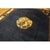 1920s Navy Field Medallion Floral Greek Key Antique Chinese Peking Rug For Sale - Image 4 of 9