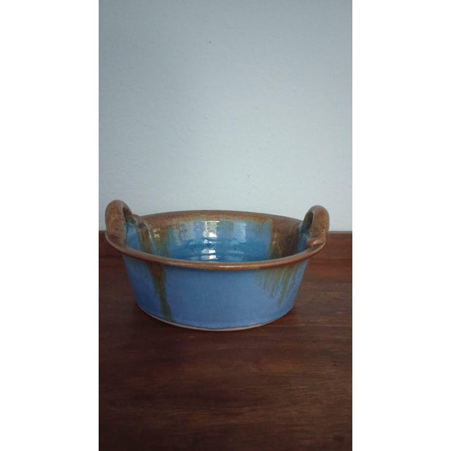 Three beautiful, handcrafted features a vibrant cobalt blue glaze and earthy brown hand-finished ceramic body. These...