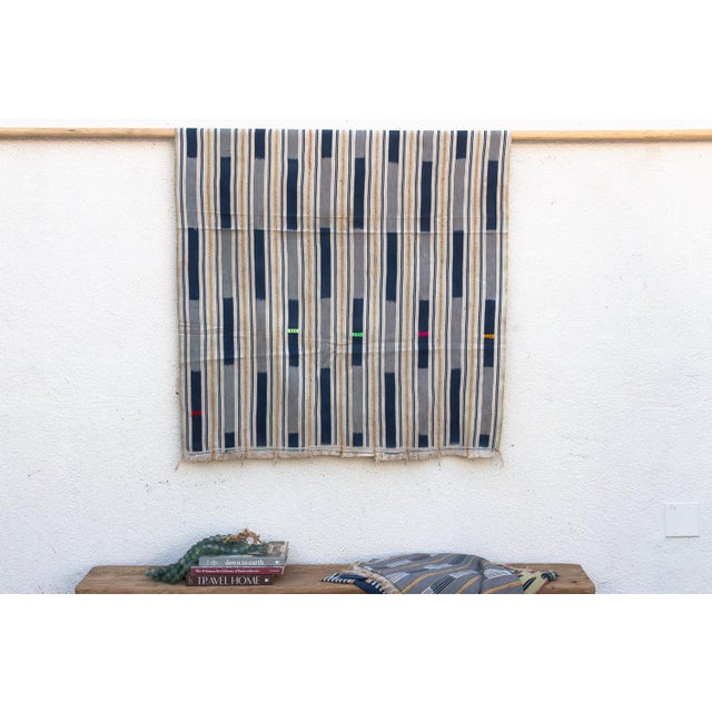 Hand-woven by master weavers of the Baoulé people in the Côte d’Ivoire, West Africa, these vintage textiles are celebrated...