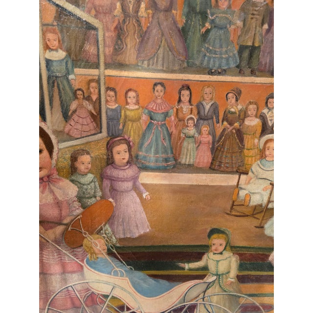 Antique Signed Painting Magnificent Dolls Palace For Sale - Image 4 of 14