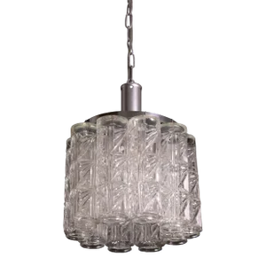 Midcentury 10 Tronchi Murano Pendant, 1960s