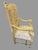 Antique Victorian Louis XVI Style Gilt Wood Fauteuil Throne Tall Back Armchair For Sale - Image 4 of 8