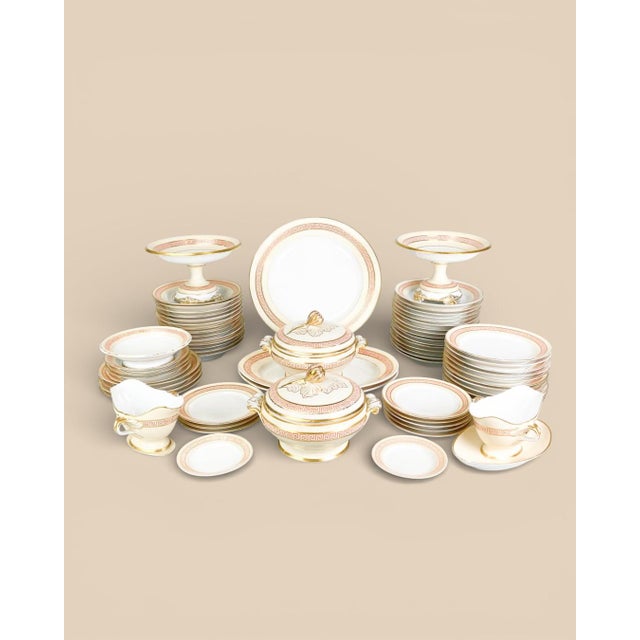Cream Porcelain Set by Bing & Grondahl for the Royal Household, Set of 86 For Sale - Image 8 of 8