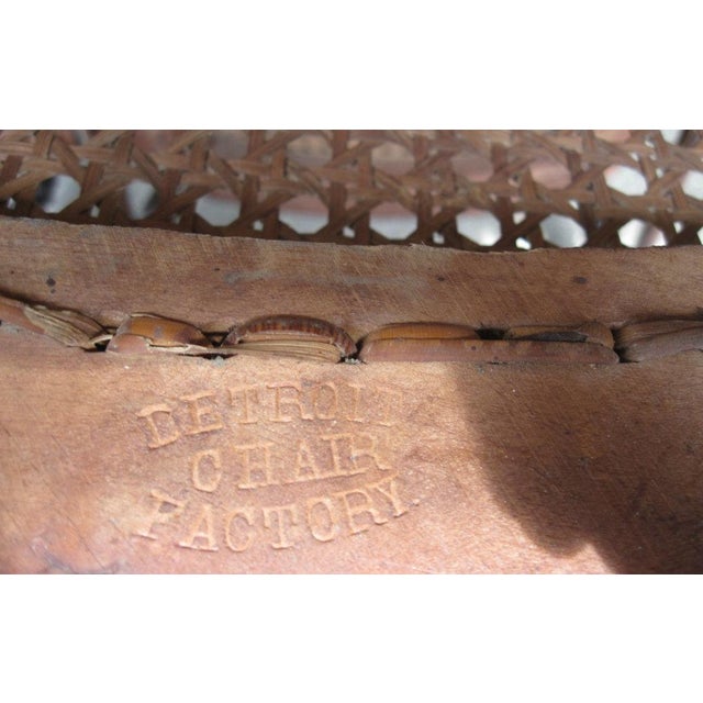 Brown Victorian Stenciled Chairs - Detroit Chair Factory (Set of 4) For Sale - Image 8 of 11