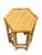 Mid-Century Modern Vintage Hexagonal Bamboo Plant Stand Table For Sale - Image 3 of 12