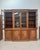 Large English Bookcase in Walnut and Mahogany For Sale - Image 4 of 18