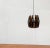 Mid-Century Danish Copper & Black Metal and Prism Pendant Lamp by Werner Schou for Coronell Elektro For Sale - Image 6 of 18