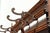 Antique Victorian Style Oak and Cast Iron Coat Rack For Sale - Image 10 of 17