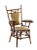 Brown Antique Asymmetrical Bamboo Chair For Sale - Image 8 of 8