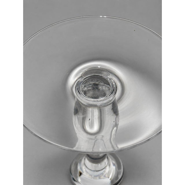 Mid-Century Modern Set of 8, Baccarat France "Longchamps" Pattern Champagne/Tall Sherbet Glasses For Sale - Image 3 of 3