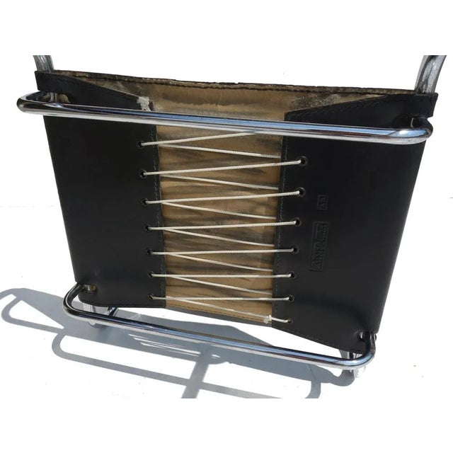 Animal Skin Italian Terrj Leather Chair by Luigi Saccardo for Arrmet For Sale - Image 7 of 11