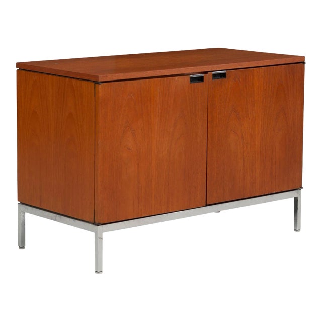 1970s Florence Knoll Two-Door Cabinet in Teak-Wood For Sale