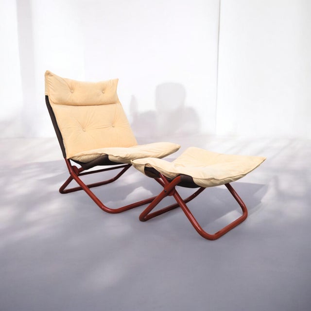 Open Folding Lounge Chair by Jan Dranger and Johan Huldt for Innovator, 1970s For Sale - Image 16 of 17