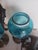 Blue Rare Pair Antique WMF Art Nouveau Blue Glass Vases Silverplate Metalwork c.1900 For Sale - Image 8 of 9