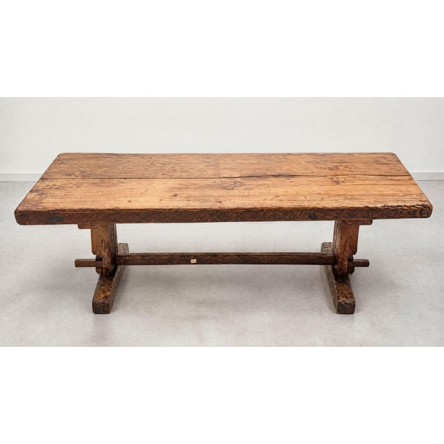 18th Century Rustic Trestle Table For Sale - Image 4 of 12