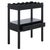 Wood Darlyn Scalloped Rectangle Accent Table in Matte Black For Sale - Image 7 of 9