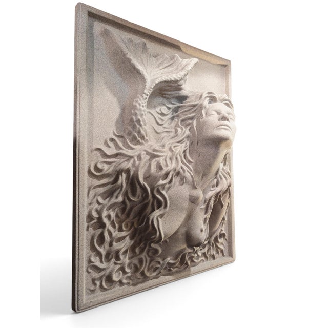 1994 Robert J Marino Metaphysique "Mermaid" Wall Sculpture Art For Sale - Image 4 of 5
