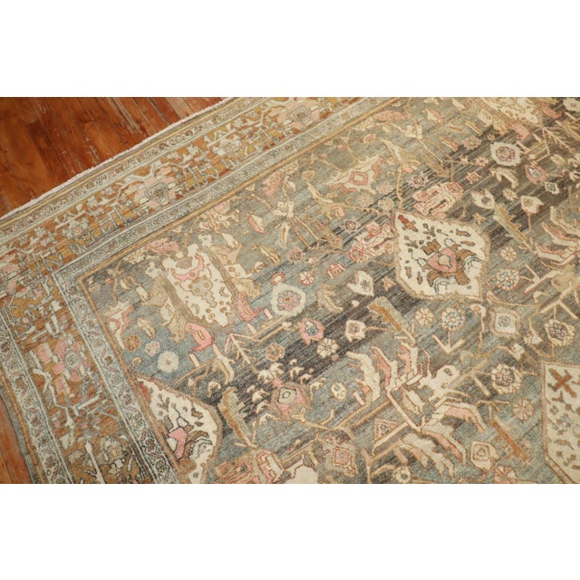 Textile Antique Persian Bibikabad Rug - 8'8" x 11'8" For Sale - Image 7 of 10