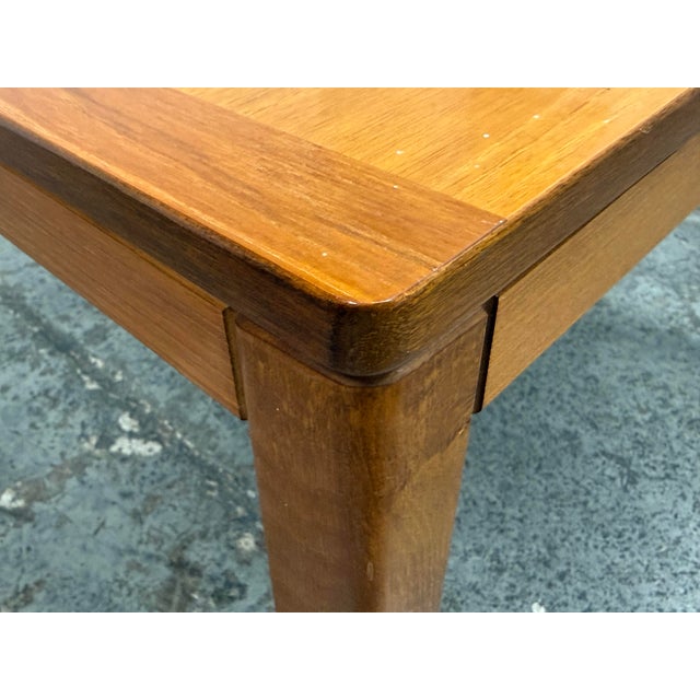 Norwegian Square Side Table, Mid 20th Century For Sale - Image 9 of 12