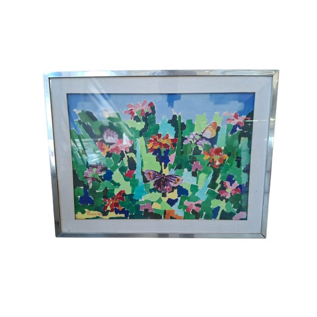 Guido Pacciani, Vibrant Nature (Weaving Technique), 1980, Mixed Media on Canvas For Sale - Image 10 of 10