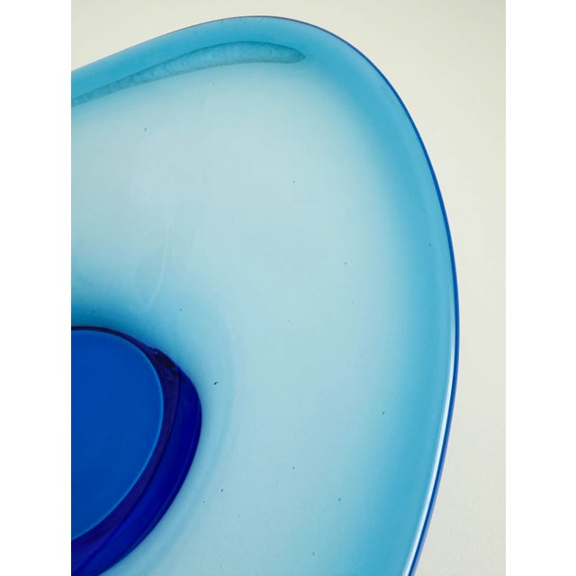 Mid-Century Modern Vintage 1990's Lotta Pettersson for Ikea Art Glass Bowl For Sale - Image 3 of 8