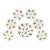 Vintage French Porcelain Oyster Set, 6 Plates & Platter For Sale