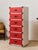 Red Vintage 1970s Colormates Tallboy Dresser: Mid-Century Modern Red Chest of Drawers For Sale - Image 8 of 12
