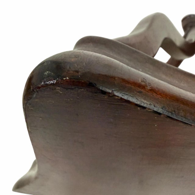 Brown Vintage Mid Century Large Regency Style Decorative Wall Display Bracket For Sale - Image 8 of 12
