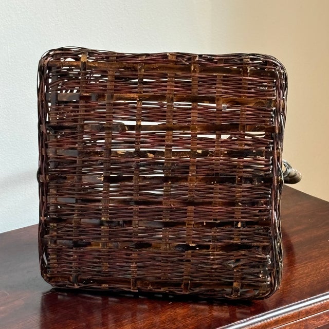 20th Century Japanese Ikebana Gathering Basket For Sale In Baltimore - Image 6 of 10